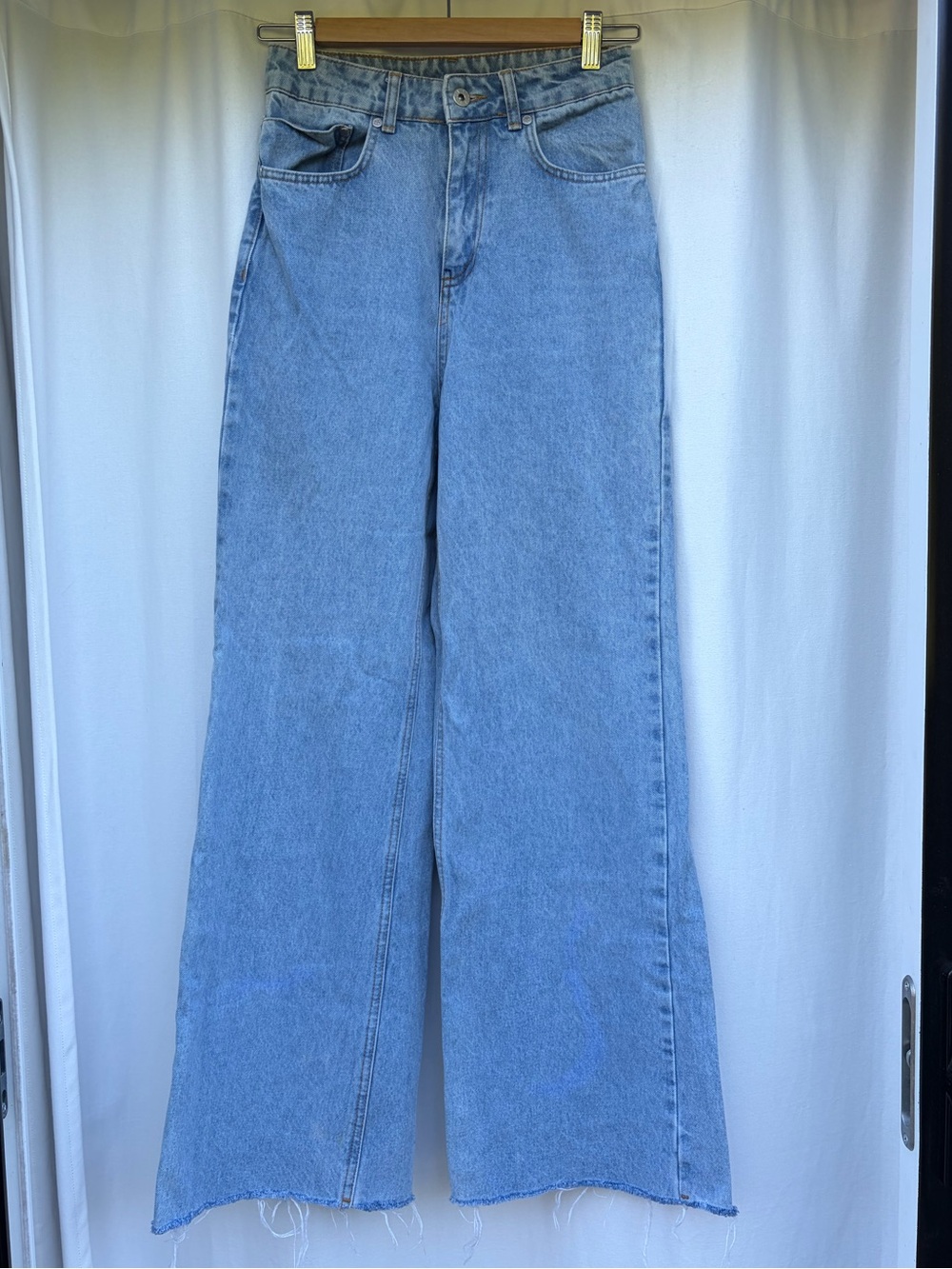 The Ragged Priest Light Blue Wide Leg Jeans